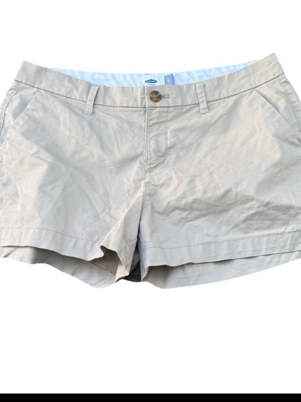Old Navy Beige Chino Women's Size 4 Shorts Pockets